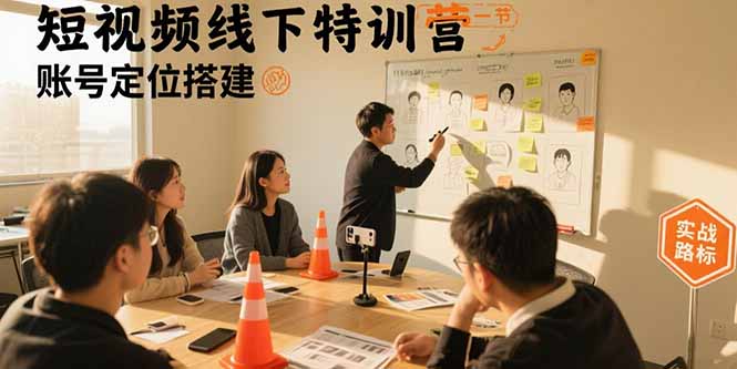 （15707期）短视频线下特训营：账号定位搭建/口播号拍摄剪辑/直播间流量入口/变现实战
