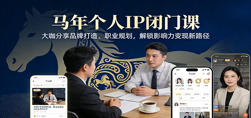 马年个人IP闭门课,大咖分享品牌打造、职业规划,解锁影响力变现新路径