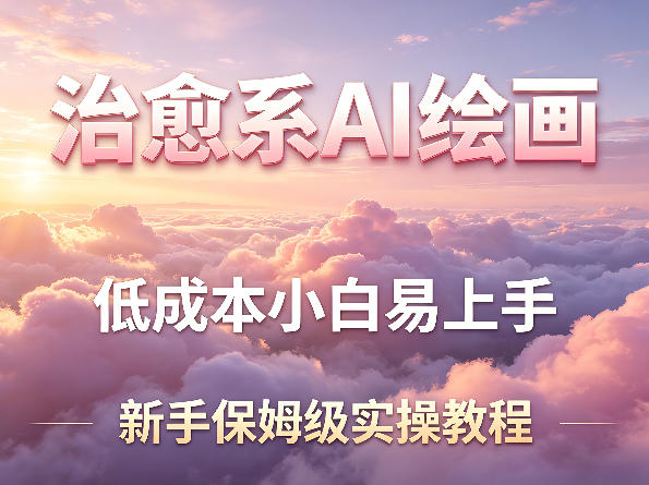 治愈系AI绘画提示词项目，低成本小白易上手，每天10分钟，新手保姆级实操教程