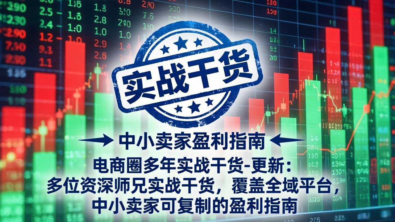 (19761期)电商圈多年实战干货-更新2026:多位资深师兄实战干货/覆盖全域平台,中小卖家可复制的盈利指南