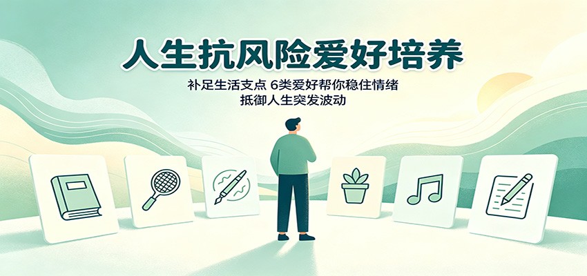 人生抗风险爱好培养：补足生活支点，6类爱好帮你稳住情绪，抵御人生突发波动