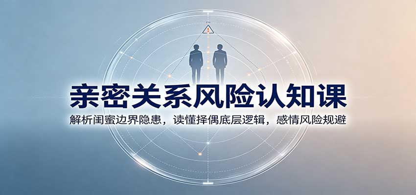 亲密关系风险认知课：解析闺蜜边界隐患，读懂择偶底层逻辑，感情风险规避