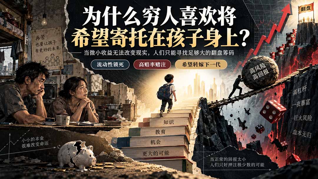 （20318期）社群精品文章：为什么穷人喜欢将希望寄托在孩子身上？