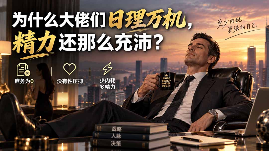 （20244期）付费文章：为什么大佬们日理万机，精力还那么充沛？