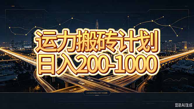 (20283期)运力搬砖,风口项目。当日收益稳定200-1000。 每天仅需一小时,新人轻松上手。